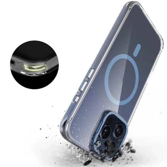Чохол TPU Space Case Apex with Magnetic Fit для Apple iPhone 13 Pro / 14 Pro (6.1") Navy Blue | Зображення 6