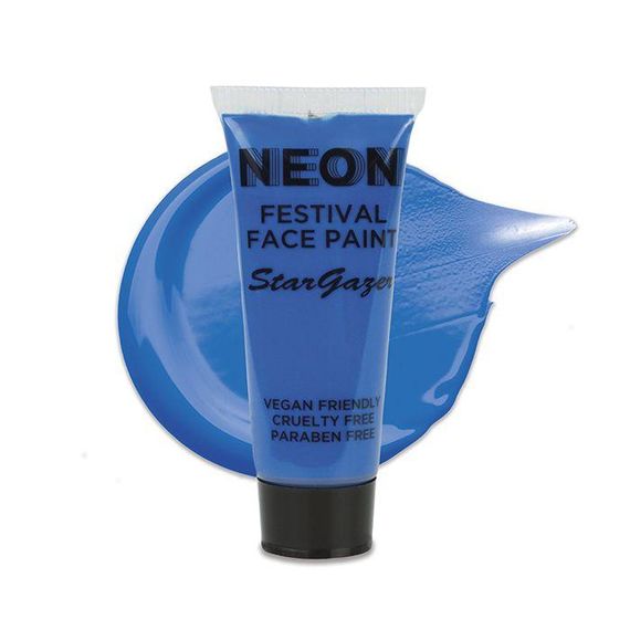 Neon Festival Face Paint BLUE Stargazer Неоновый аквагрим СИНИЙ 10 мл