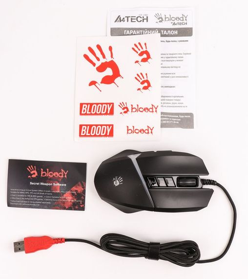 Миша ігрова A4Tech W60 Max Bloody,чорна, активоване ПЗ Bloody | Зображення 5