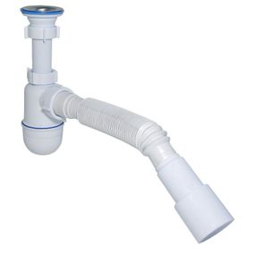 Сифон Waterstal А-3202 под умывальник с гофрой 1 1/4” 40/50