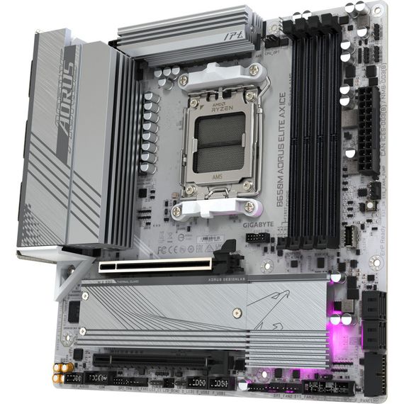 Материнська плата GIGABYTE B650M AORUS ELITE AX ICE (B650M A ELITE AX ICE) | Зображення 2