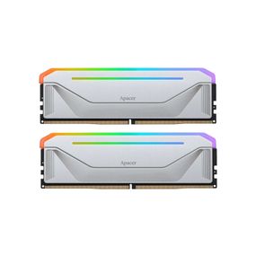 Модуль пам'яті для комп'ютера DDR5 32GB (2x16GB) 5600 MHz NOX RGB Silver Apacer (AH5U32G56C522NWAA-2)