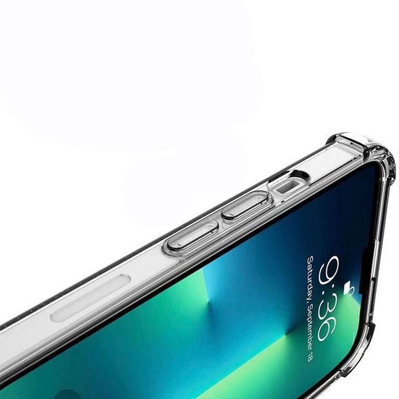 TPU чохол GETMAN Ease logo посилені кути для Apple iPhone 17 (6.3") Безбарвний (прозорий) | Зображення 4