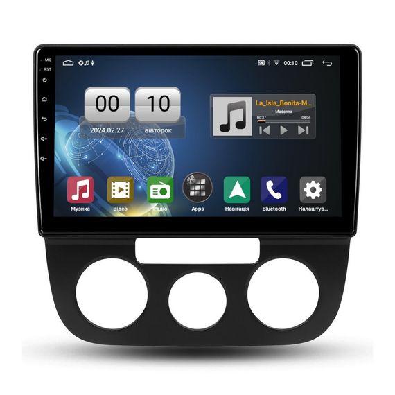 Штатна магнітола серії QIV Q1 під Volkswagen Jetta 5 2005-2010 Sagitar 2006-2012 (F1) (W2) 10 дюймів