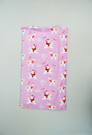 Защитная бафф маска на лицо 4Profi New Year Pink размер S 14790_2 | Зображення 1