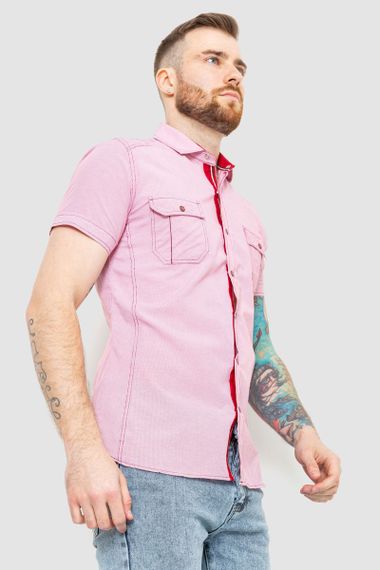 Сорочка чоловіча смужка, колір рожевий, 186R1429 | Зображення 2
