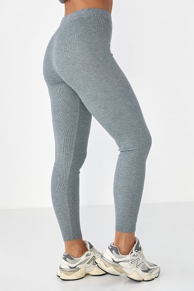 Жіночі трикотажні лосини - сірий цвет, ONE SIZE (є розміри) | Зображення 1