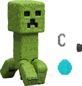 Игровая фигурка Крипер из Майнкрафт Оригинал Mattel Minecraft Movie Creeper