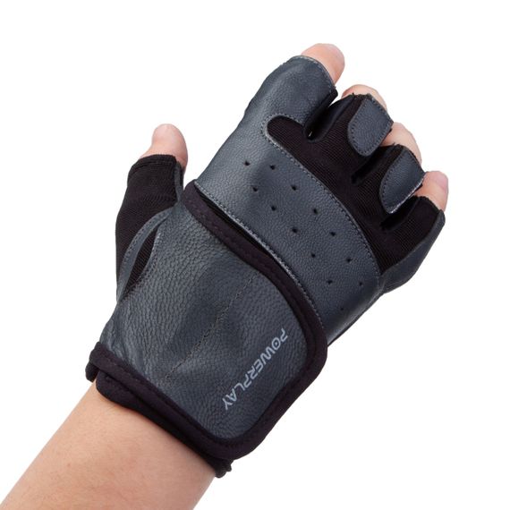 Рукавички для фітнесу PowerPlay 2229 Чорні M | Зображення 1