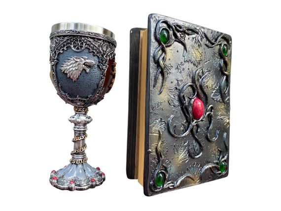 Подарунковий набір Келих 3D Гра Престолів і Блокнот 3D «Лісовий Гримуар Лиси» | Зображення 1