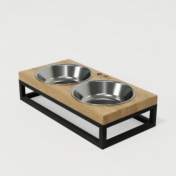 Миски на підставці для маленьких собак та котів Hollky Base XS (2 × 0,25 л) BXS-28145-BLNT | Зображення 7