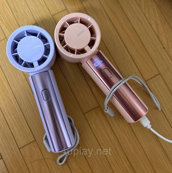 Ручной портативный аккумуляторный вентилятор с LED дисплеем coldSky Handheld Fan 4000mAh | Зображення 5