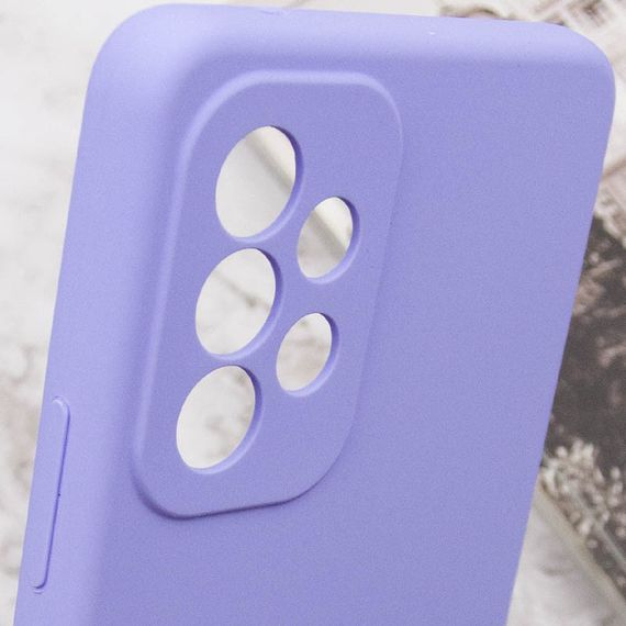 Чехол Silicone Cover Lakshmi Full Camera (AAA) для Samsung Galaxy A33 5G Сиреневый / Dasheen | Зображення 6