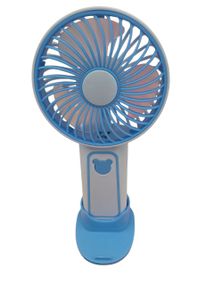 Портативний вентилятор Mini Fan з підставкою під телефон TX-265 6368 USB 3 режими блакитний