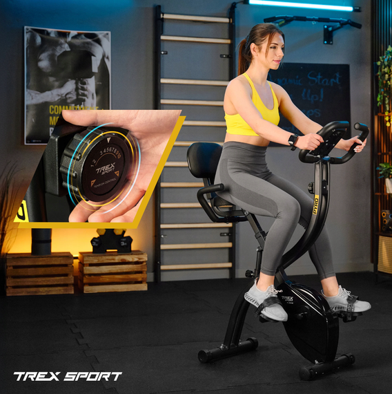 Велотренажер Trex Sport TX-360XB PYRO магнітний чорний | Зображення 2