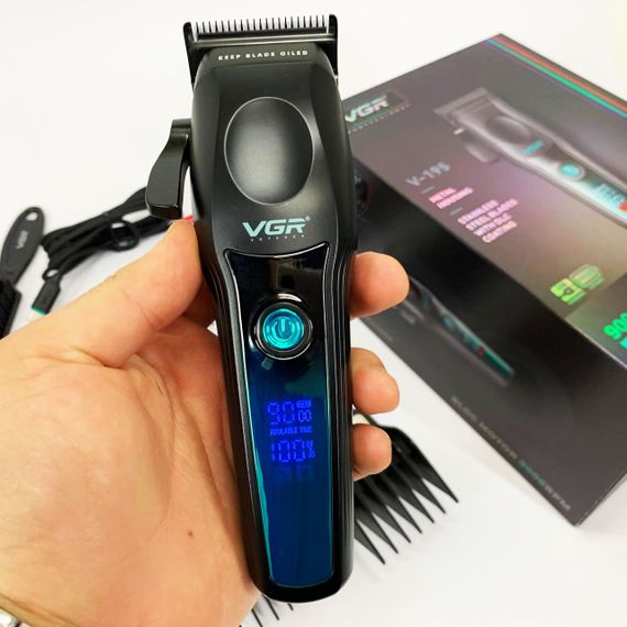 Акумуляторна машинка для стрижки VGR V-195 GREEN | Зображення 3