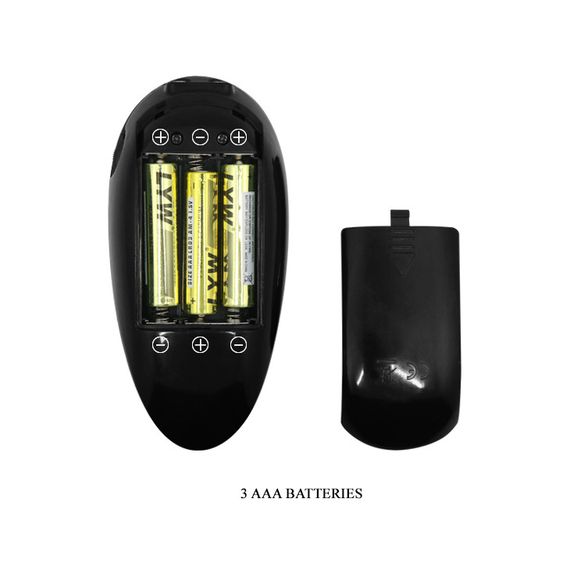 Страпон фаллопротез з вібрацією Pretty Love Myron чорний, 18.5 х 4.8 см sexstyle | Зображення 6