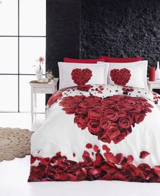 Постільна білизна First Choice 3D Satin 200×220 Valentine