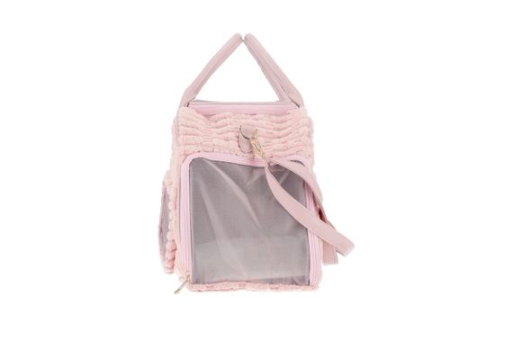 Сумка-переноска для собак та котів Misoko&Co, 41.5 см х 28 см х 23 см, рожевий | Зображення 3