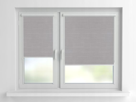 Рулонная штора Rolets Лён 2-7436-1600 160x170 см закрытого типа Светло-серая