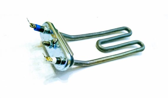 Тен 1950w L-205 для пральних машин Indesit, Ariston, без отвору, вигнута з бортом.Thermowatt(Італія)