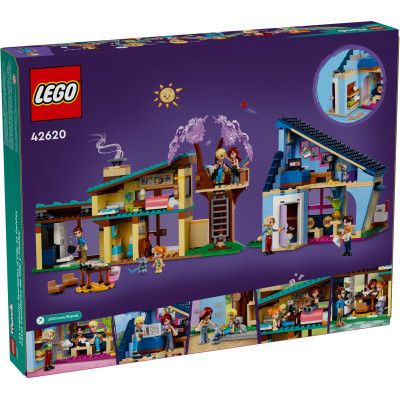 Конструктор LEGO Friends Семейные дома Олли и Пейсли 1126 деталей (42620) | Зображення 1