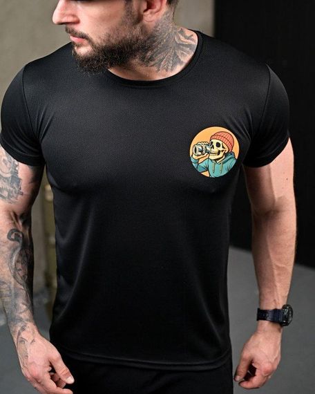 Тактична потоотводна футболка Revo black ПП7727 | Зображення 5