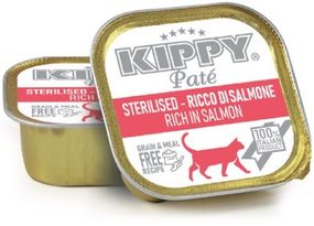 Вологий корм із лососем для стерилізованих котів Kippy Pate Sterilised Cats Salmon, 90 гр
