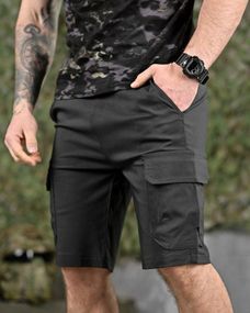 Міські стретч-шорти AHILES сірі ДЛ6359