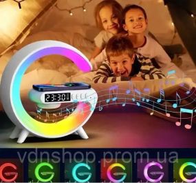 Настольная смарт-лампа с беспроводной зарядкой и динамиком Smart Light Sound Machine G63