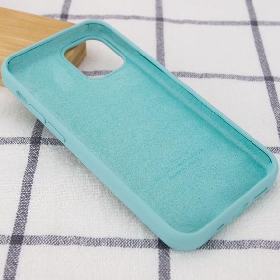 Чохол Silicone Case Full Protective (AA) для Apple iPhone 12 Pro / 12 (6.1") Бірюзовий / Marine Green | Зображення 2