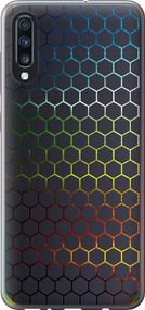 Чехол на Samsung Galaxy A70 2019 A705F Переливающиеся соты "498u-1675-17620"