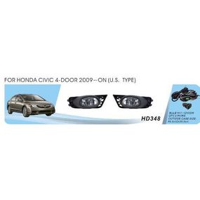 Фари дод. модель Honda Civic/2009-11/4-door/HD-348W/U.S TYPE/H11-12V55W/ел.проводка (HD-348)