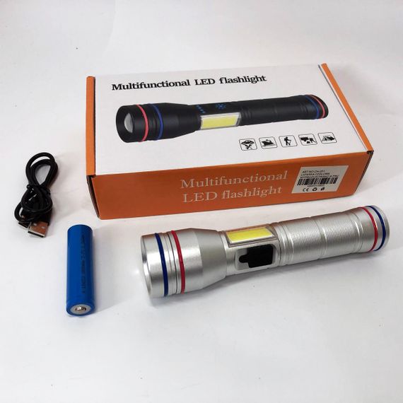 Ліхтар PLD-231 WHITE LASER LED PM10-TG+COB(white+red), 1х26650, Ліхтарик police оригінал, Ліхтарик поліс | Зображення 2
