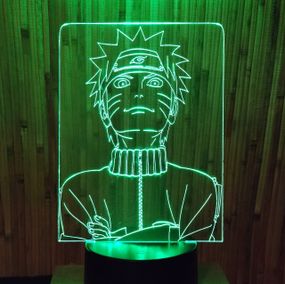 Акриловий світильник-нічник Наруто зелений tty-n000052
