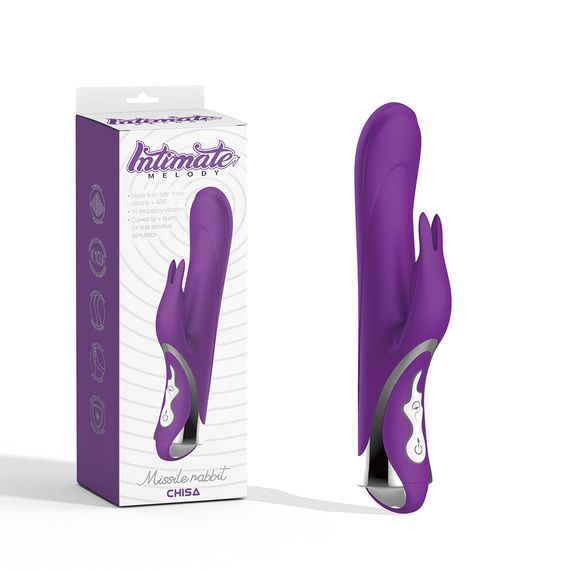 Вибратор-кролик Chisa Intimate Melody Missile Rabbit, фиолетовый sexstyle