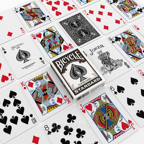 Гральні карти Bicycle Standard Playing Cards Чорні | Зображення 4