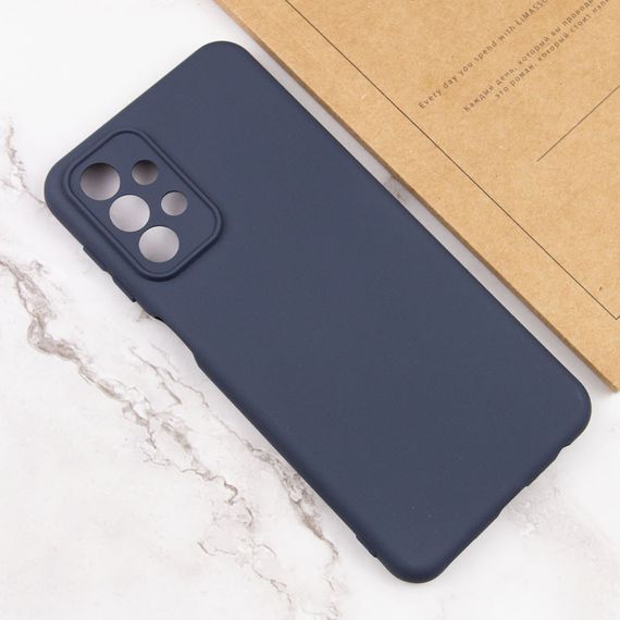 Чехол Silicone Cover Lakshmi Full Camera (AAA) для Samsung Galaxy A32 (A325F) 4G Full camera, Темно-синій/Midnight blue | Зображення 3