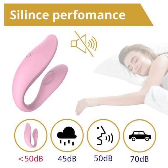 Вібратор - Erospace Sweet Play C-Type Vibrator App Control A7 Sex Aura | Зображення 4