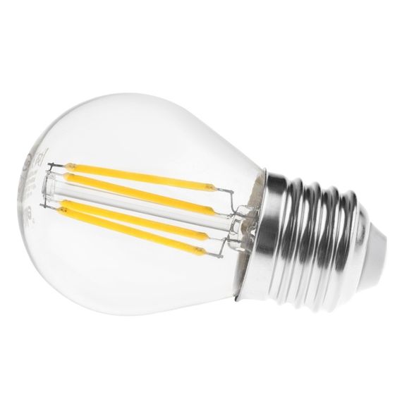 Лампа филаментная LED 4W E27 COG NW G45 220V | Зображення 2