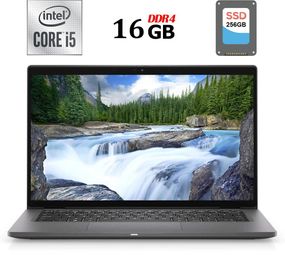 Ультрабук Б-клас Dell Latitude 7410 / 14" (1920x1080) IPS / Intel Core i5-10310U (4 (8) ядра по 1.7 - 4.4 GHz) / 16 GB DDR4 / 256 GB SSD / Intel UHD Graphics / WebCam / USB 3.2 / HDMI / Windows 10 б/в