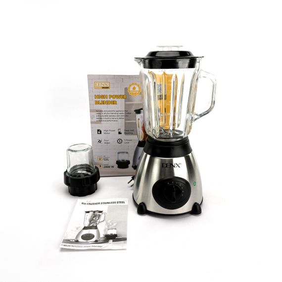 Блендер стаціонарний DENX DX2001 з чашею 1,5 л, сталевий. сріблястий (DX2001) | Зображення 5