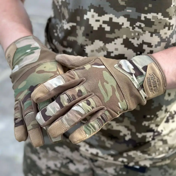 Рукавички тактичні Helikon-Tex Range Tactical Gloves - PenCott WildWood / Coyote A, розмір S | Зображення 5