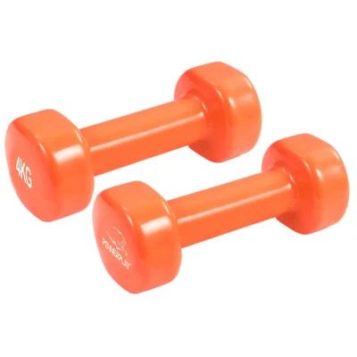 Гантель PowerPlay вінілові 4125 Achilles 2 х 4 кг Помаранчеві (PP_4125_4kg_2in) | Зображення 5