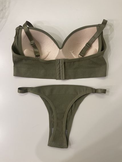 Комплект бюстгальтер і трусики Beisdanna 1306 Хакі One Size | Зображення 4