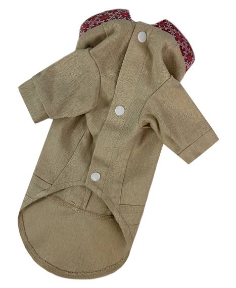 Вишиванка з китицями беж RUB-48 | Зображення 2