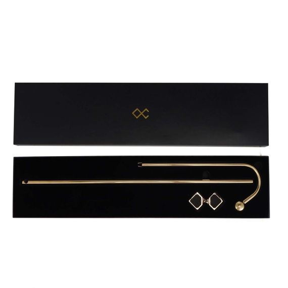 Анальний гак LOCKINK Golden Adjustable Anal Hook Set Sex Aura | Зображення 3