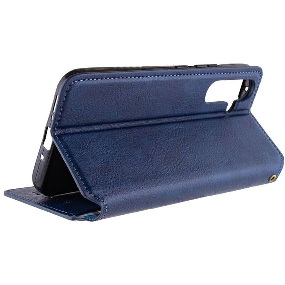 Кожаный чехол книжка GETMAN Cubic (PU) для Samsung Galaxy M34 5G Штучна шкіра, Слот для візитки, Синій | Зображення 2