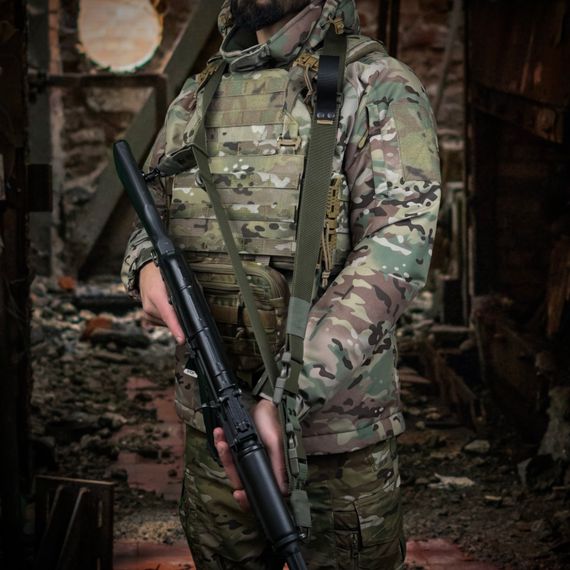 Ремінь збройовий RAGNAROK триточковий "Hel" carbine Олива | Зображення 2