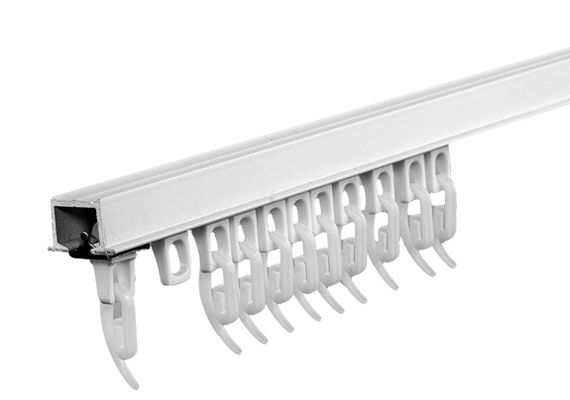Карниз прихованого монтажу, врізний для гіпсокартону, Soffito Smart, Білий 300см., Шинний карніз, True